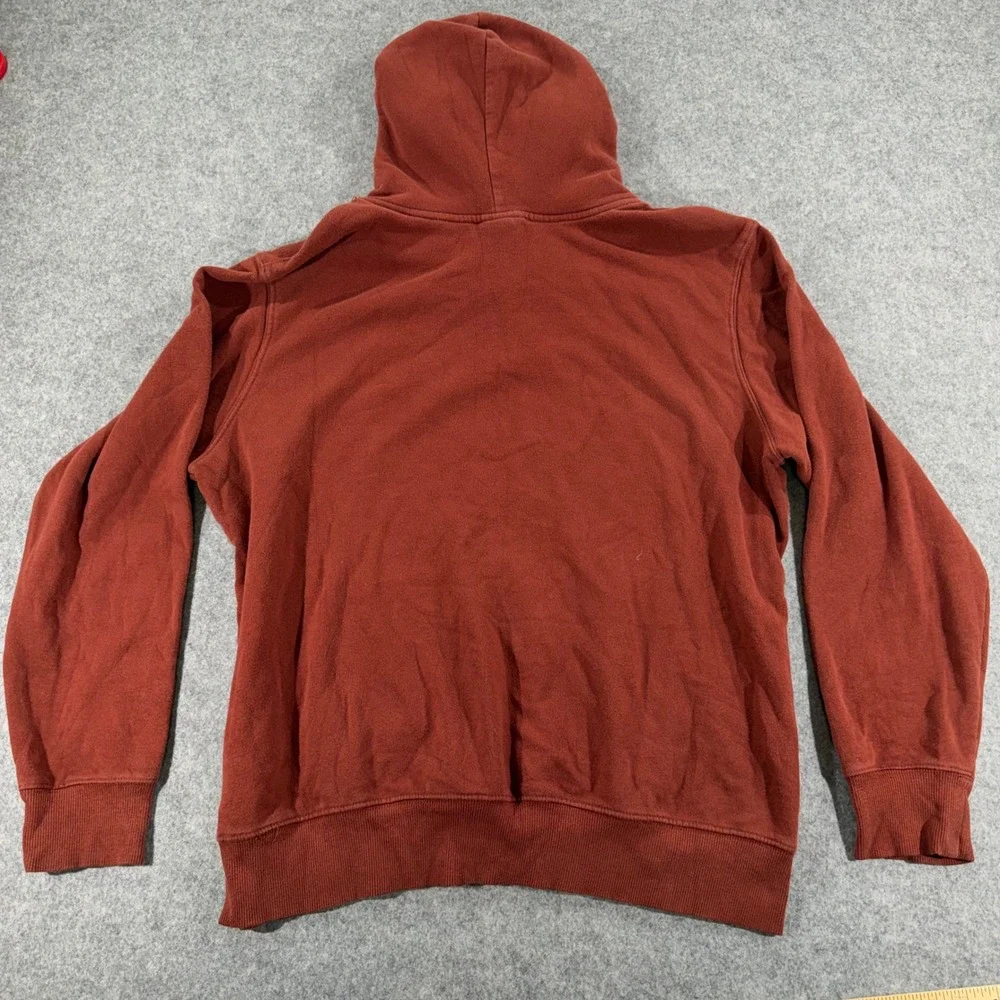 The North Face Mens Never Stop Exploring Hoodie Rust Red Pullover Large